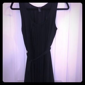 Black pleated dress